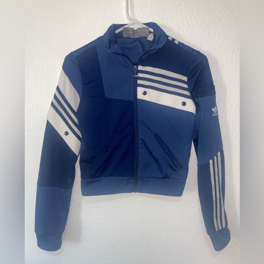 Danielle carhari x adidas navy blue track jacket